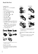 Preview for 2 page of Sony HXR-MC1500P Operating Manual