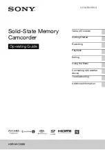 Preview for 1 page of Sony HXR-MC2500 Operating Manual