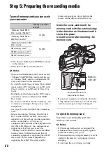 Preview for 22 page of Sony HXR-MC2500 Operating Manual