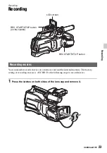 Preview for 23 page of Sony HXR-MC2500 Operating Manual