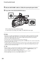 Preview for 24 page of Sony HXR-MC2500 Operating Manual