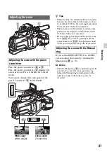 Preview for 27 page of Sony HXR-MC2500 Operating Manual