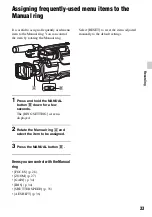 Preview for 33 page of Sony HXR-MC2500 Operating Manual