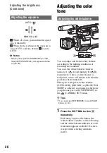 Preview for 36 page of Sony HXR-MC2500 Operating Manual