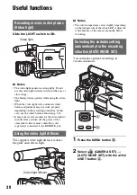 Preview for 38 page of Sony HXR-MC2500 Operating Manual