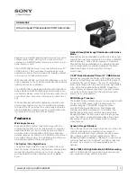 Sony HXR-MC50E Brochure preview