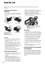 Preview for 2 page of Sony HXR-NX200 Operating Manual