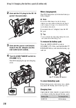 Preview for 20 page of Sony HXR-NX200 Operating Manual