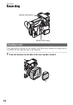 Preview for 28 page of Sony HXR-NX200 Operating Manual