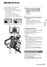 Preview for 33 page of Sony HXR-NX200 Operating Manual