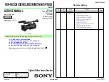 Sony HXR-NX5C Service Manual preview