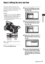 Preview for 17 page of Sony HXR-NX5U Operating Manual