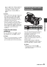 Preview for 33 page of Sony HXR-NX5U Operating Manual