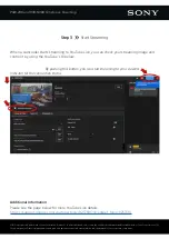 Preview for 5 page of Sony HXR-NX80 Simple Live Streaming Quick Manual