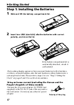 Preview for 6 page of Sony IC Recorder ICD-ST25 Operating Instructions Manual