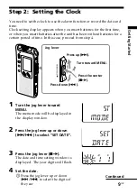 Preview for 9 page of Sony IC Recorder ICD-ST25 Operating Instructions Manual