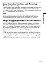 Preview for 15 page of Sony IC Recorder ICD-ST25 Operating Instructions Manual