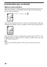 Preview for 16 page of Sony IC Recorder ICD-ST25 Operating Instructions Manual