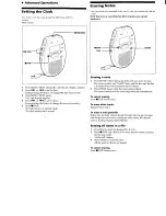 Preview for 3 page of Sony ICD-30 Primary Operating Instructions Manual