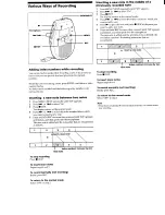 Preview for 4 page of Sony ICD-30 Primary Operating Instructions Manual