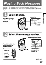 Preview for 13 page of Sony ICD-35 - Ic Recorder Operating Instructions Manual