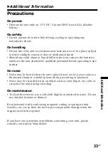 Preview for 33 page of Sony ICD-35 - Ic Recorder Operating Instructions Manual