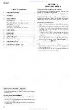 Preview for 2 page of Sony ICD-47 Primary Service Manual