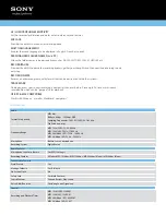 Предварительный просмотр 2 страницы Sony ICD-AX412 Specification Sheet