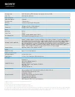 Предварительный просмотр 3 страницы Sony ICD-AX412 Specification Sheet