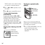 Предварительный просмотр 72 страницы Sony ICD-AX412F Operating Instructions Manual