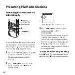 Предварительный просмотр 74 страницы Sony ICD-AX412F Operating Instructions Manual