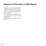 Предварительный просмотр 104 страницы Sony ICD-AX412F Operating Instructions Manual