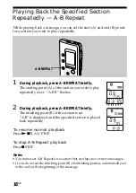 Предварительный просмотр 18 страницы Sony ICD-B10 - Ic Recorder Operating Instructions Manual