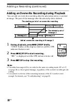 Предварительный просмотр 22 страницы Sony ICD-B10 - Ic Recorder Operating Instructions Manual