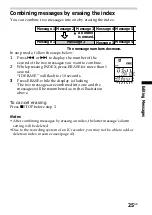 Предварительный просмотр 25 страницы Sony ICD-B10 - Ic Recorder Operating Instructions Manual