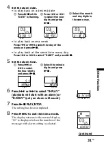 Предварительный просмотр 31 страницы Sony ICD-B10 - Ic Recorder Operating Instructions Manual