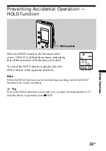 Предварительный просмотр 33 страницы Sony ICD-B10 - Ic Recorder Operating Instructions Manual