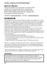 Preview for 2 page of Sony ICD-B25 Operating Instructions  (primary manual) Operating Instructions Manual