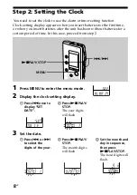 Preview for 8 page of Sony ICD-B25 Operating Instructions  (primary manual) Operating Instructions Manual