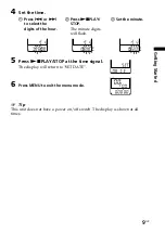 Preview for 9 page of Sony ICD-B25 Operating Instructions  (primary manual) Operating Instructions Manual