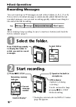 Preview for 10 page of Sony ICD-B25 Operating Instructions  (primary manual) Operating Instructions Manual