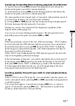 Preview for 17 page of Sony ICD-B25 Operating Instructions  (primary manual) Operating Instructions Manual