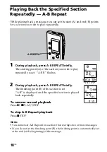 Preview for 18 page of Sony ICD-B25 Operating Instructions  (primary manual) Operating Instructions Manual