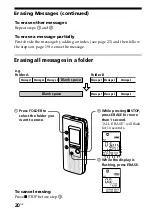 Preview for 20 page of Sony ICD-B25 Operating Instructions  (primary manual) Operating Instructions Manual