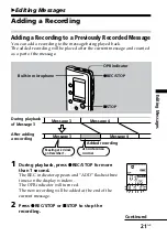 Preview for 21 page of Sony ICD-B25 Operating Instructions  (primary manual) Operating Instructions Manual