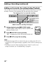 Preview for 22 page of Sony ICD-B25 Operating Instructions  (primary manual) Operating Instructions Manual