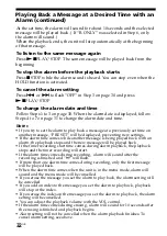 Preview for 32 page of Sony ICD-B25 Operating Instructions  (primary manual) Operating Instructions Manual