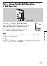 Preview for 33 page of Sony ICD-B25 Operating Instructions  (primary manual) Operating Instructions Manual