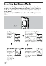 Preview for 34 page of Sony ICD-B25 Operating Instructions  (primary manual) Operating Instructions Manual