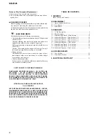 Preview for 2 page of Sony ICD-B25 Operating Instructions  (primary manual) Service Manual